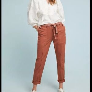 Anthropologie Women's The Wanderer Rust Utility Pants Size 29